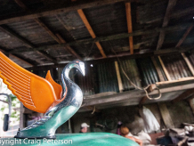Hood ornament on passenger truck